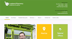 Desktop Screenshot of lombardpharmacy.ie